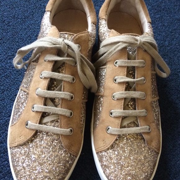 Joie Dakota Gold Sequin Sneaker - Picture 6 of 7